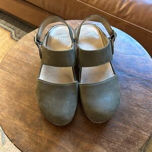Dansko Olive Green Mules